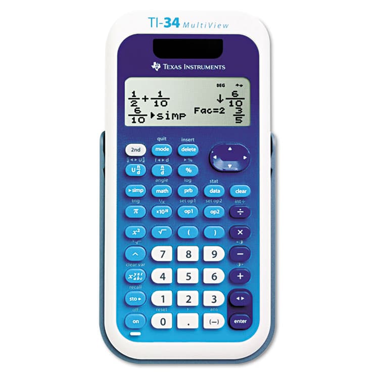 TEXAS INSTRUMENTS TI-34 MultiView Scientific Calculator, 16-Digit LCD (TEXTI34MULTIV)