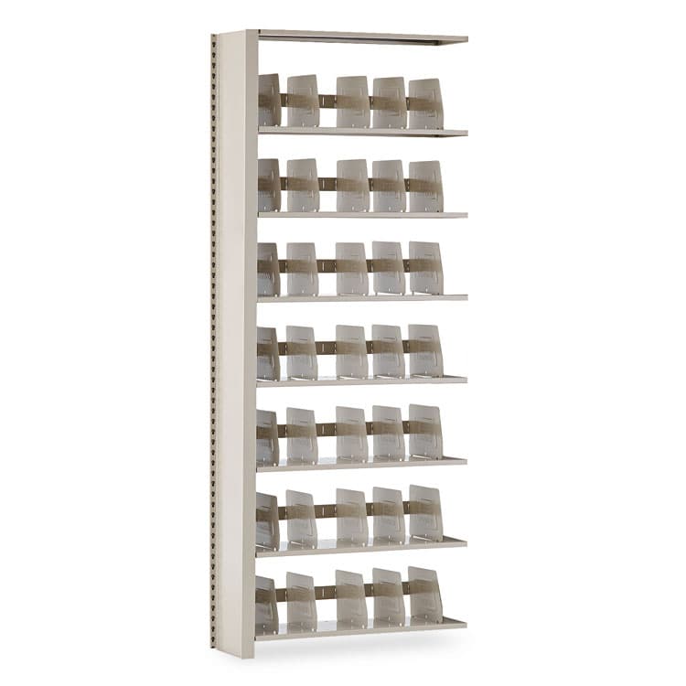TENNSCO Snap-Together Seven-Shelf Closed Add-On Unit, Steel, 36w x 12d x 88h, Sand (TNN1288ACSD) thumbnail 2
