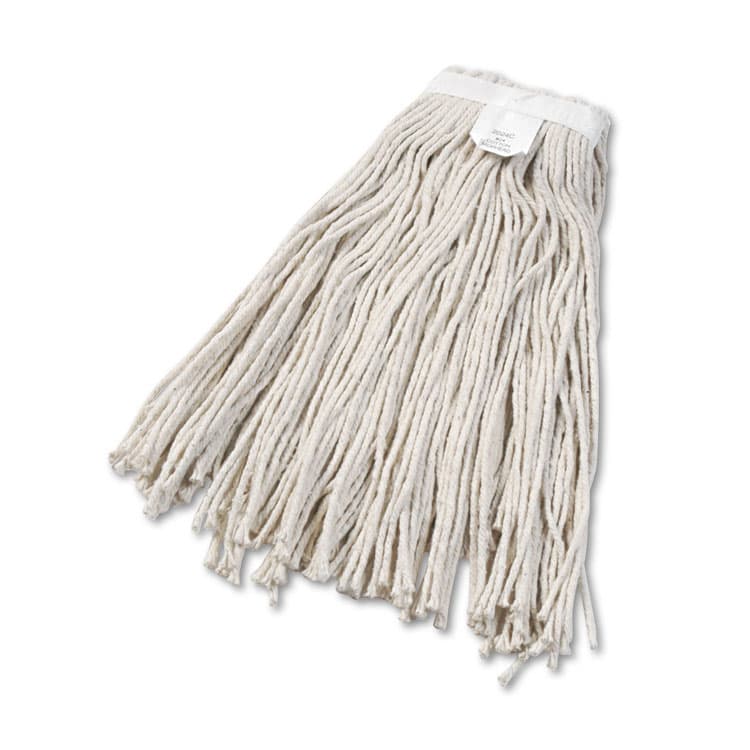 BOARDWALK Cut-End Wet Mop Head, Cotton, #24, White (BWK2024CEA)