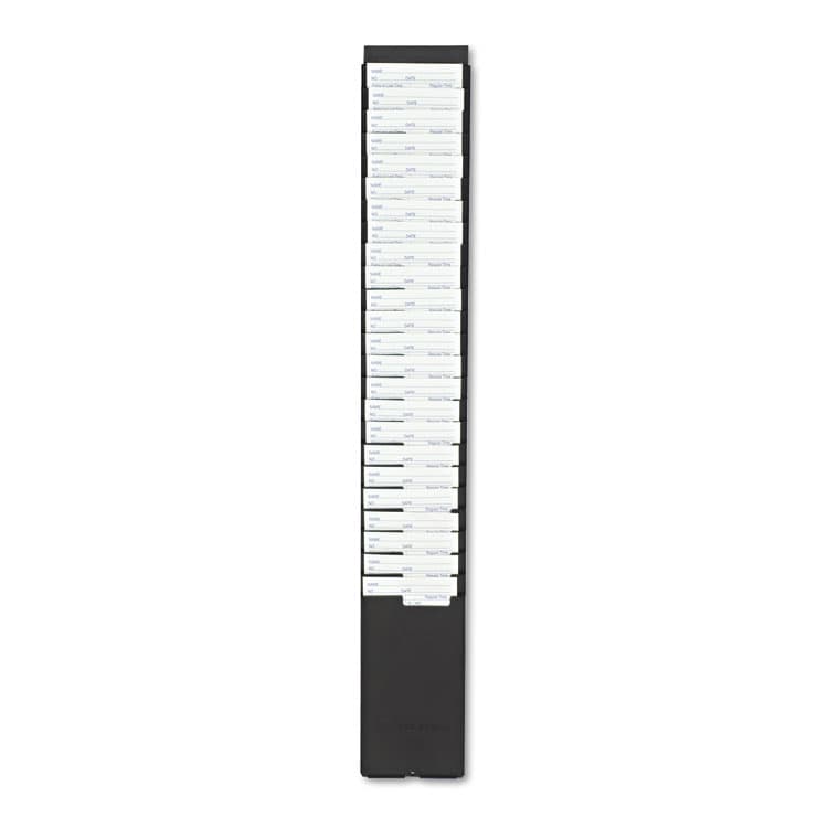ACRO PRINT TIME RECORDER Expanding Time Card Rack, 25 Pockets, Plastic, Black (ACP810118000) thumbnail 2